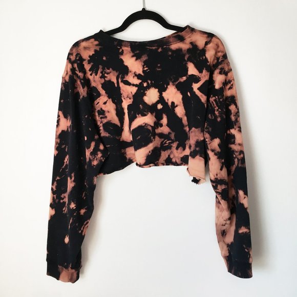 Vintage reverse tie dye cropped sweatshirt - Picture 6 of 6